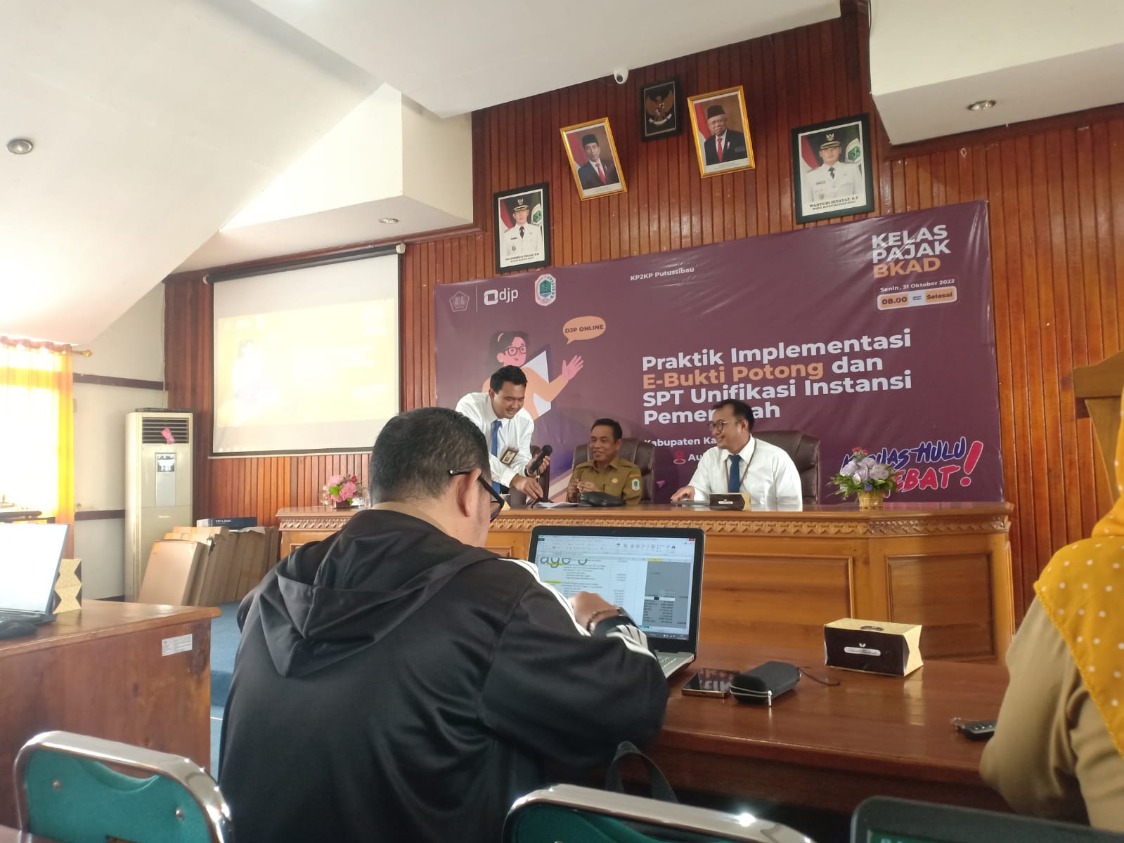 BPPD menghadiri rapat Edukasi Perpajakan Bendahara Instansi Pemerintah terkait Implementasi Aplikasi e-Bupot Unifikasi Instansi Pemerintah.